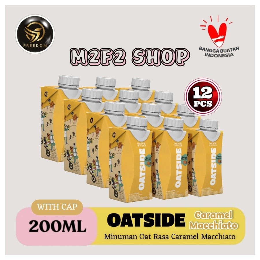 Jual OATSIDE Mini Caramel Macchiato Oat Milk Susu Gandum Karamel Kotak ...
