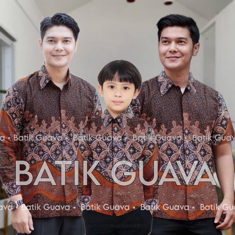 Jual BATIK GUAVA - TERBARU Couple sweet Batik Ayah dan Anak Laki laki ...