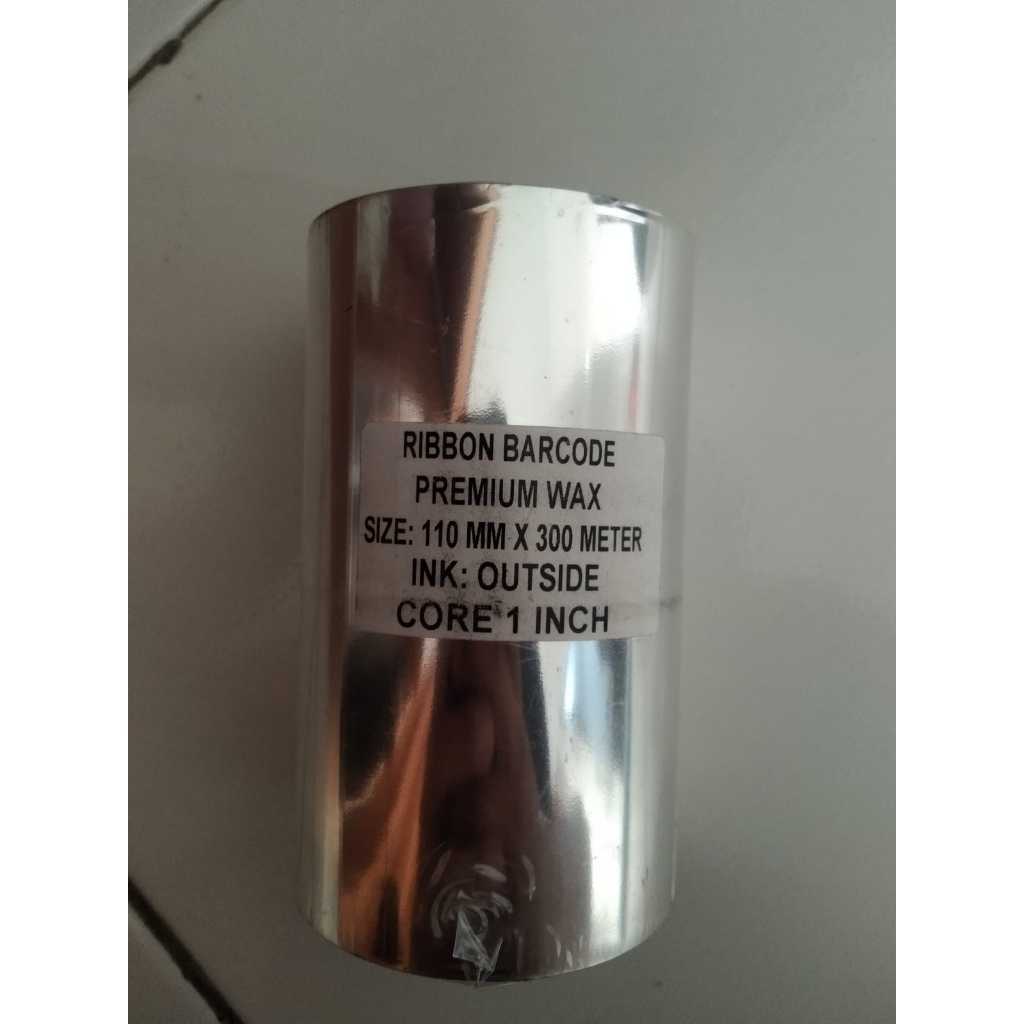 Jual Ribbon Barcode Premium wax 110 x 300meter/Tinta Printer Barcode ...