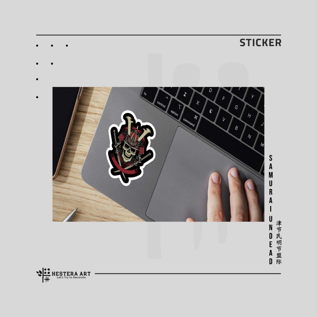 Jual Stiker Samurai Sticker Vinyl Doff Laminasi | Stiker Samurai Undead ...