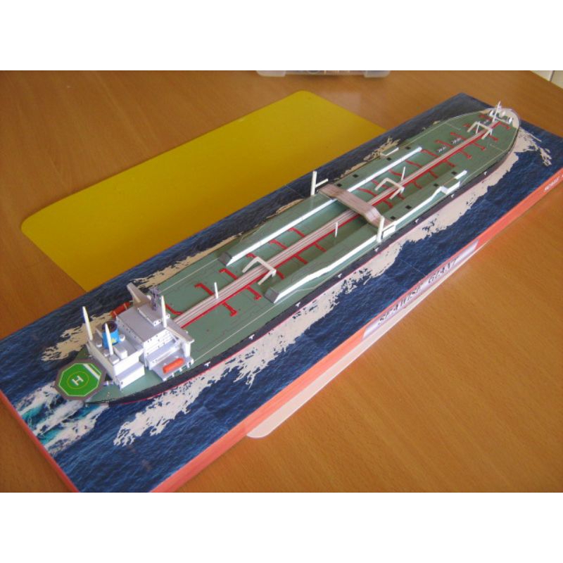 Jual Lembaran pola papercraft Kapal tanker Seawise Giant skala 900 (2OP ...