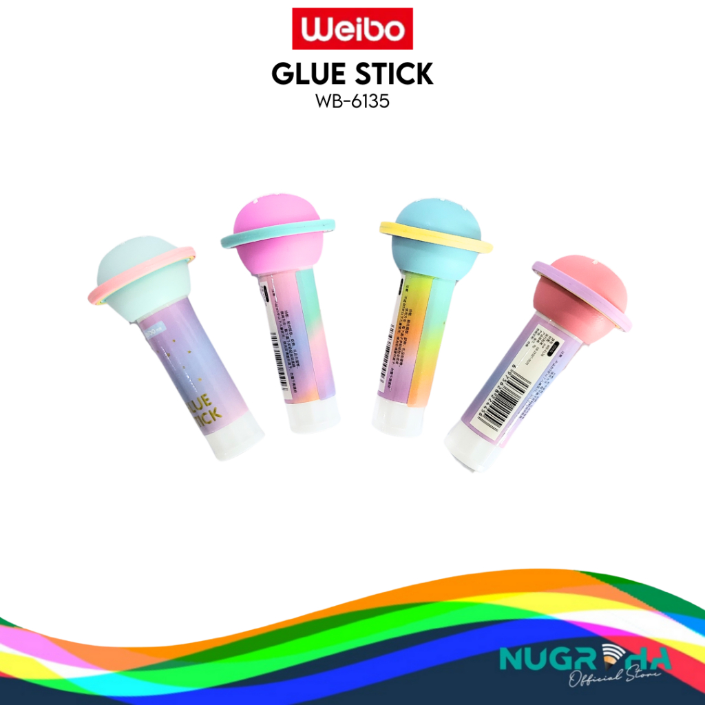 Jual WEIBO 6135 LEM STIK GLUE STICK 8GR KERING LEM KERTAS MAGIC STAR ...