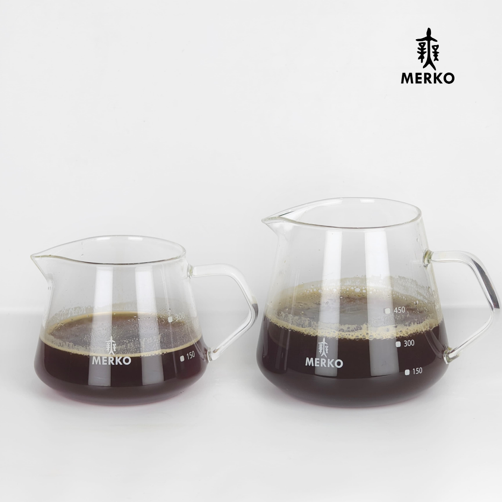 Jual MERKO Coffee Server Kaca Bahan Borosilicate Glass 400ml / 600ml ...