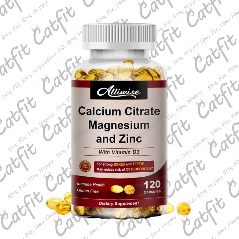 Jual Alliwise 3-IN-1 120pil Kalsium Magnesium & Seng Kapsul Vitamin D3 ...