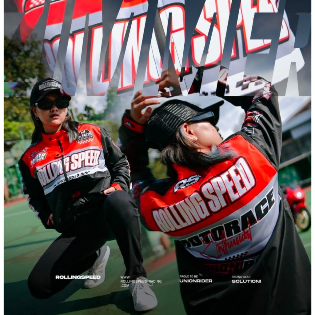 Jual Jaket Nascar Racing Rolling Speed Motorace Street Style Printing ...