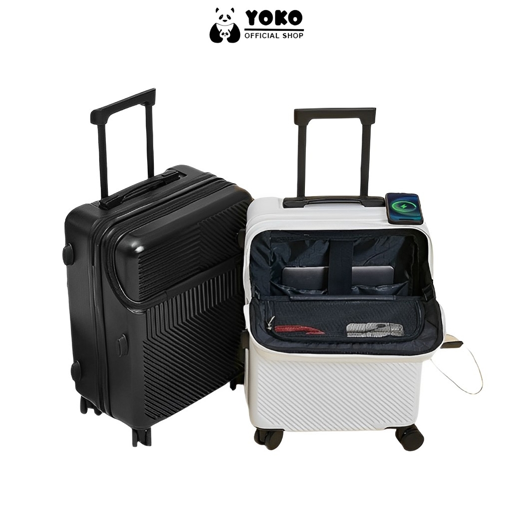 Jual YOKO Koper 20 inch 24 inch Koper Travel Dengan Slot Laptop dan USB ...