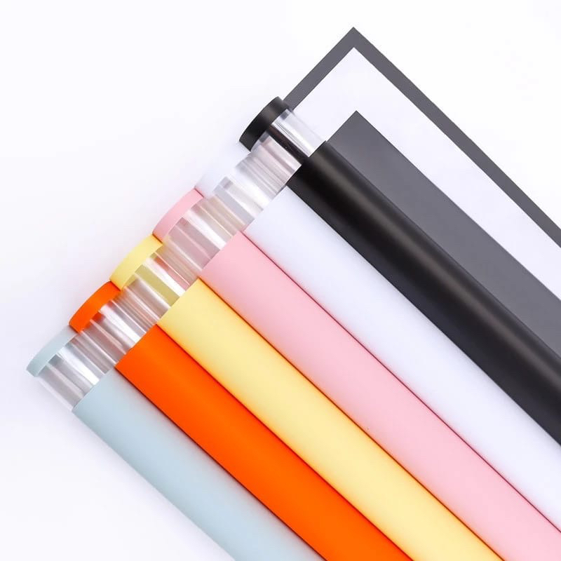 Jual (SW) TERLARIS PASTEL WAXXY OPP WRAPPING PAPER TRANSPARENT FRAME ...