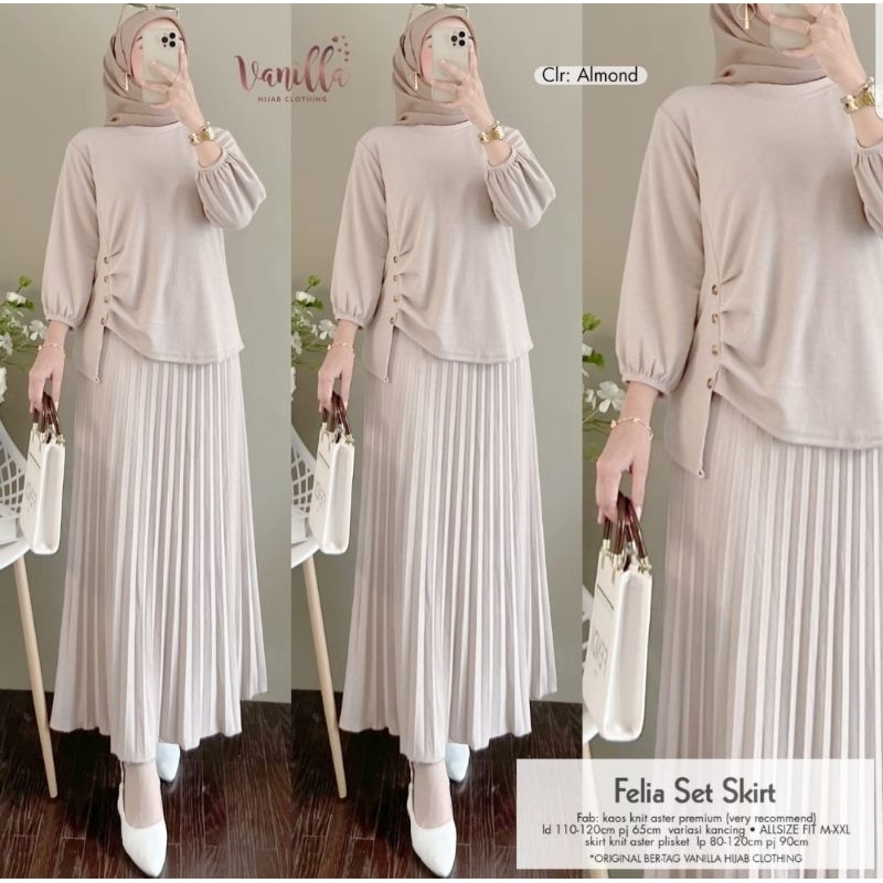 Jual FELIA SET SKIRT BY VANILLA/KATNIS BY VANILLA /SOULA SET BY ANTY ...