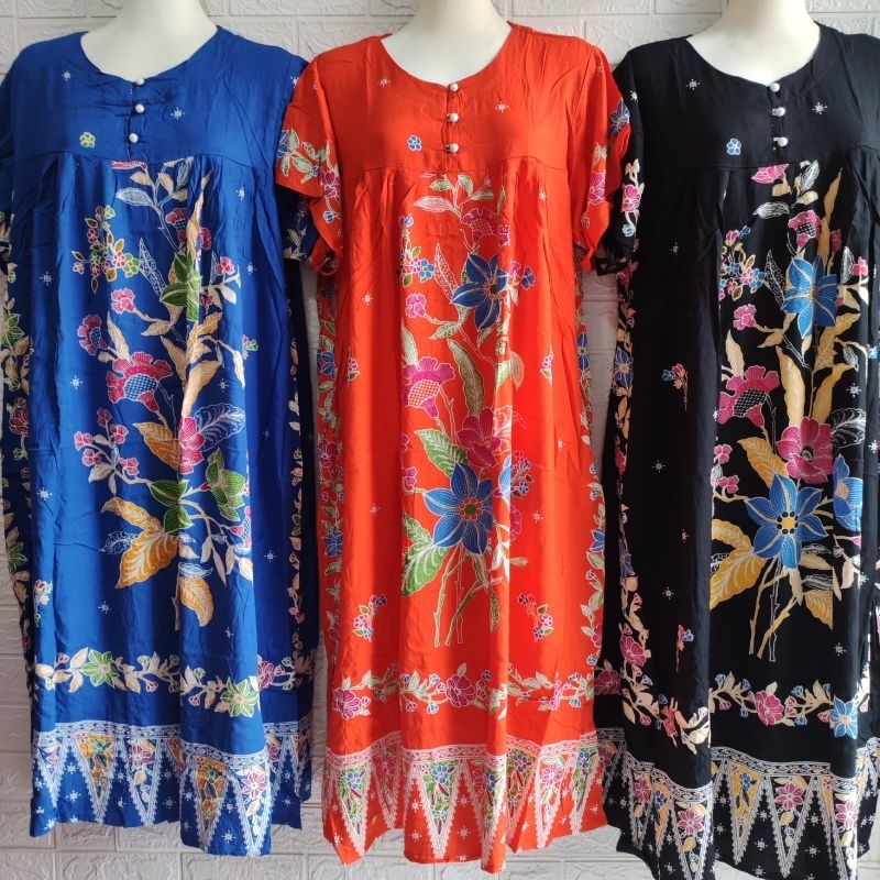 Jual DASTER BATIK HENGKY MODEL 3L MOTIF BUNGA BINTANG LD 135 | Shopee ...