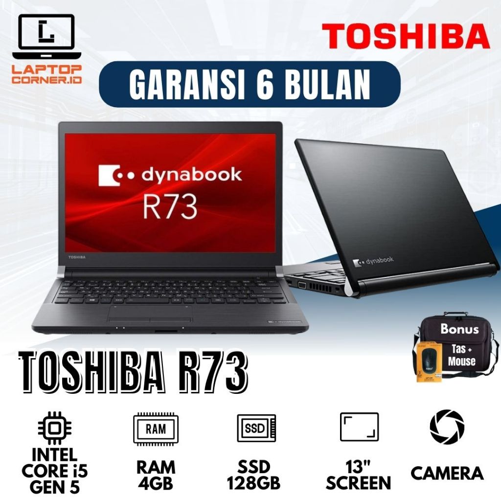 Jual Laptop Toshiba R73 Core i3/i5 Gen 4/7 RAM 4/8GB SSD 256GB Murah ...
