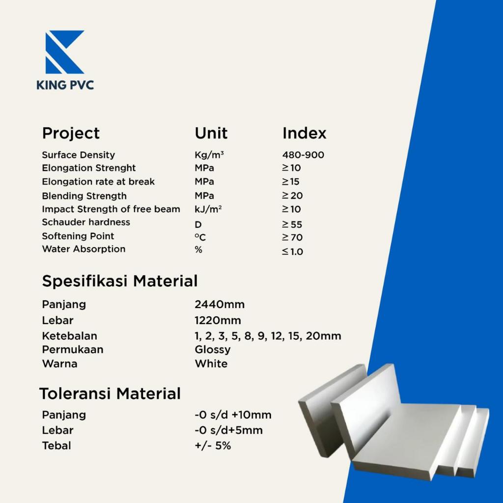 Jual Raja PVC Foam Board 9mm Ukuran 40x30cm | PVC Foam Board 9mm ...