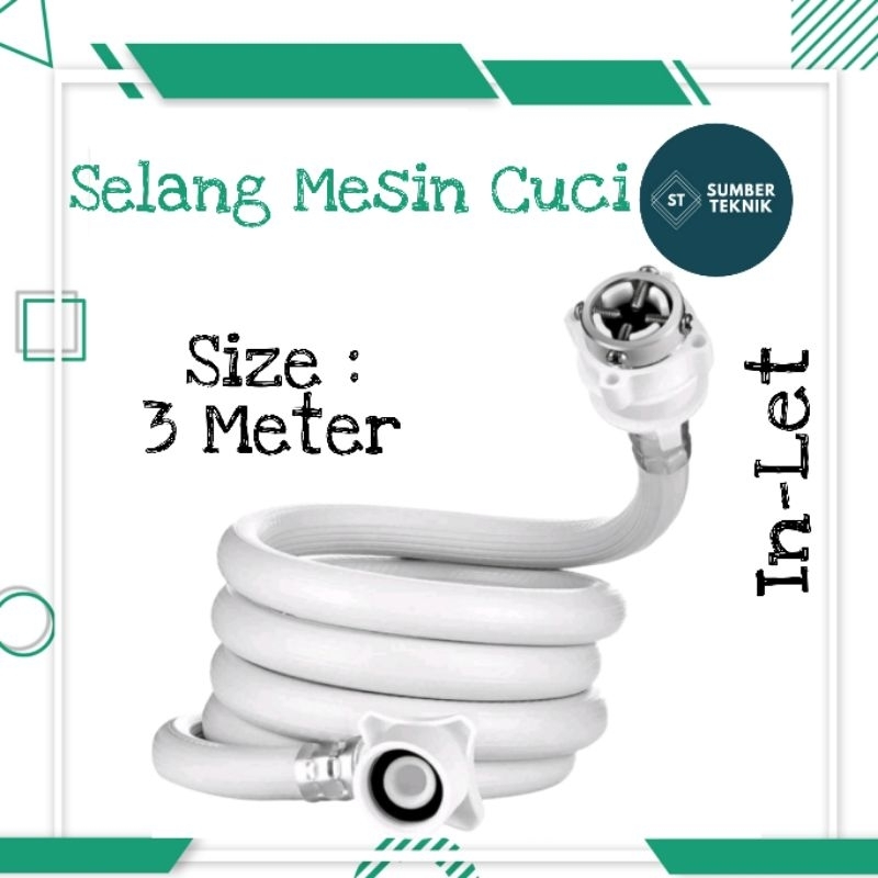 Jual Selang Inlet Masuk Air Mesin Cuci Universal Tabung Meter