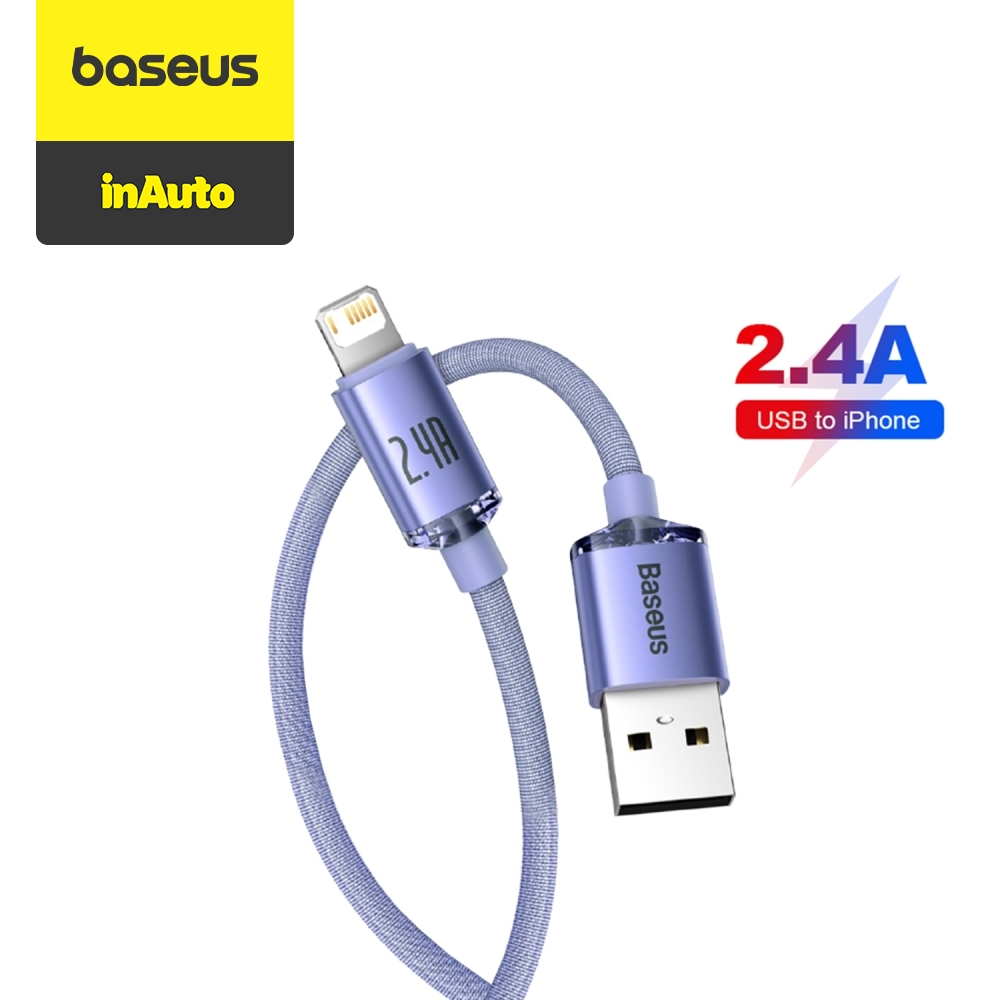 Baseus Crystal Shine Kabel Data iPhone Cable USB to Lightning Fast Charging 