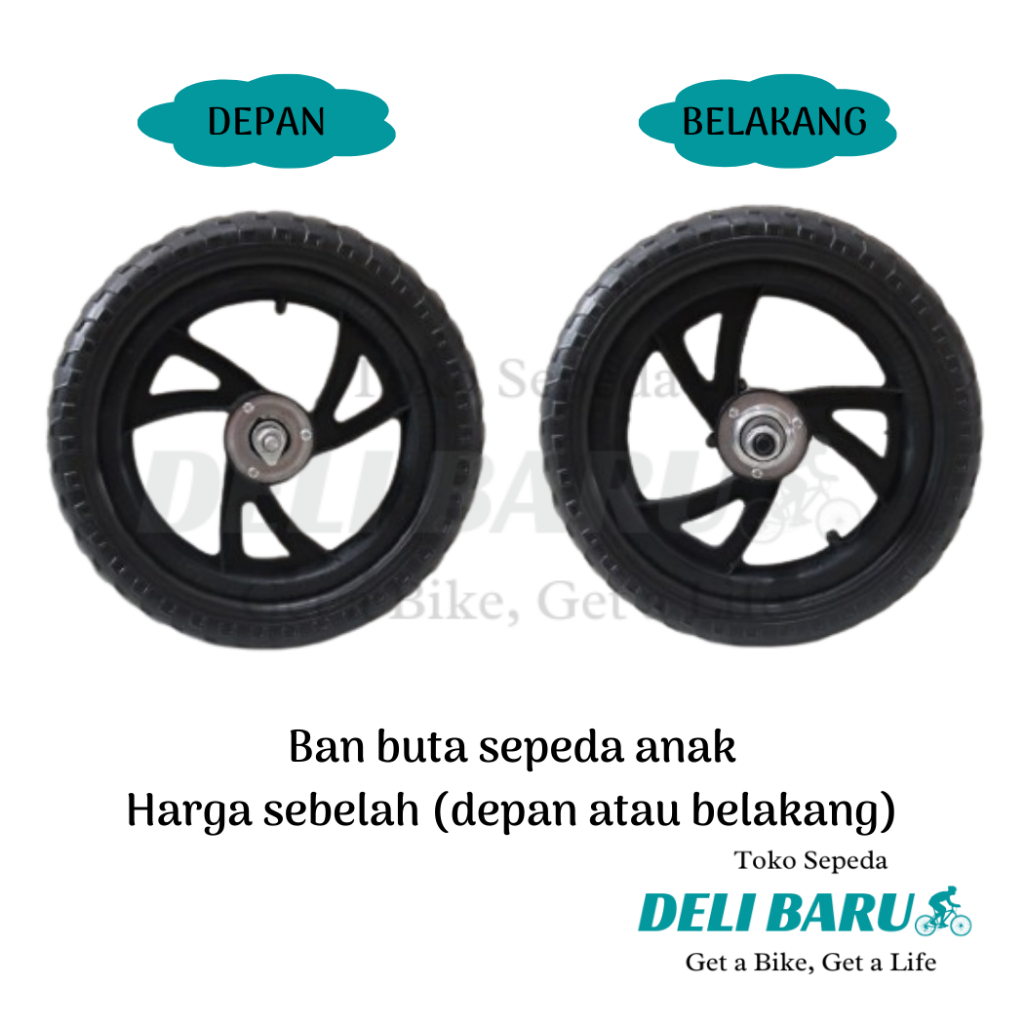Jual Ban buta Ban busa Ban mati velg 12 inch DEPAN atau BELAKANG komp ...
