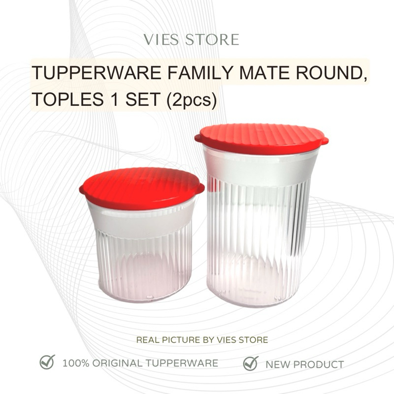 Jual Tupperware Family Mate Round Toples (2pcs) | Shopee Indonesia