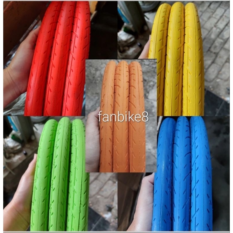 Jual BAN LUAR SEPEDA 20 × 1.50 SWALLOW WARNA MERAH, HIJAU, KUNING, BIRU