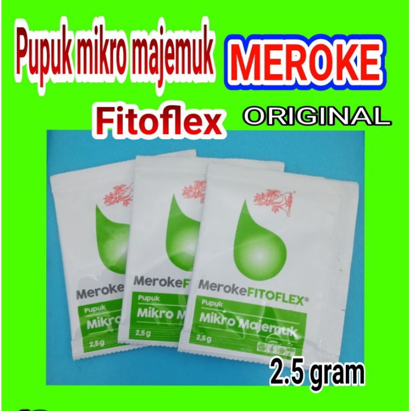 Jual Pupuk Mikro majemuk Fitoflex Meroke 2.5 gram original | Shopee ...
