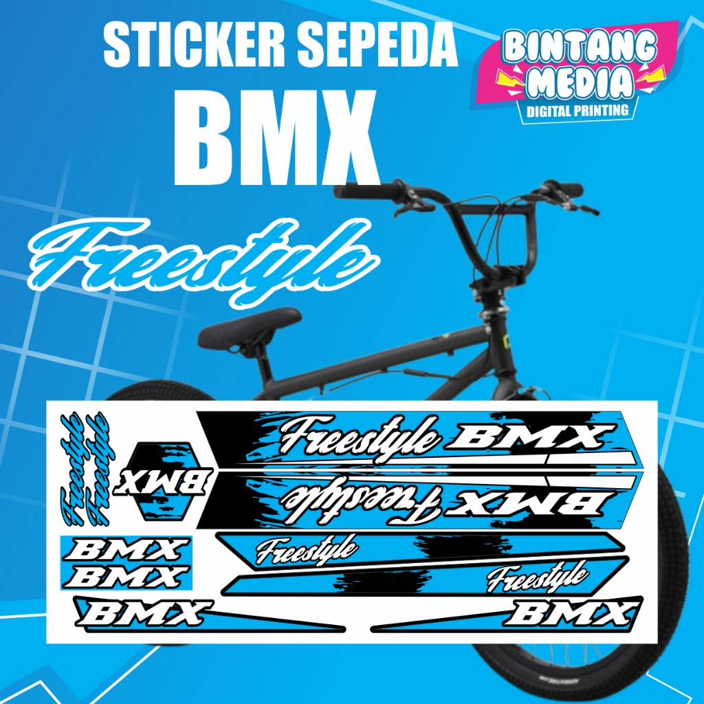 Jual Stiker Decal Sepeda Anak, Sticker Sepeda BMX Freestyle 01 | Shopee ...