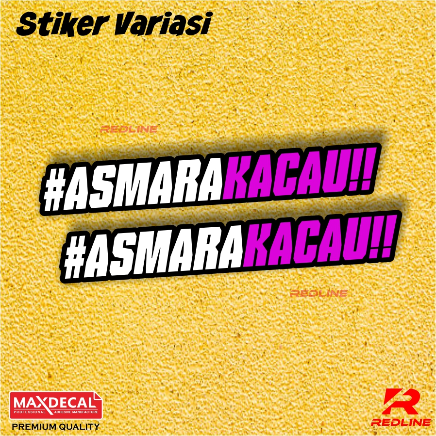 Jual Stiker ASMARA KACAU PRINTING | Shopee Indonesia