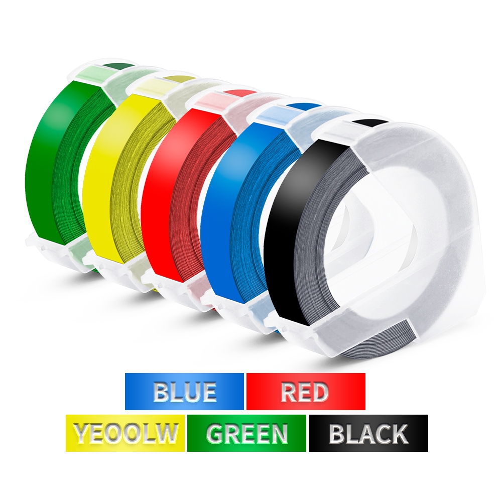 Jual 1Pcs Compatible Dymo 3D Label Tape 9mm Dymo 3D Embossing Tape For