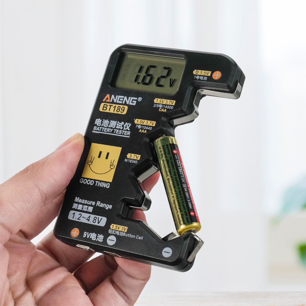 Testeur De Piles Numérique Universel BT189 - Pour Piles AA, AAA, 9V, Etc. - Neuf ANENG