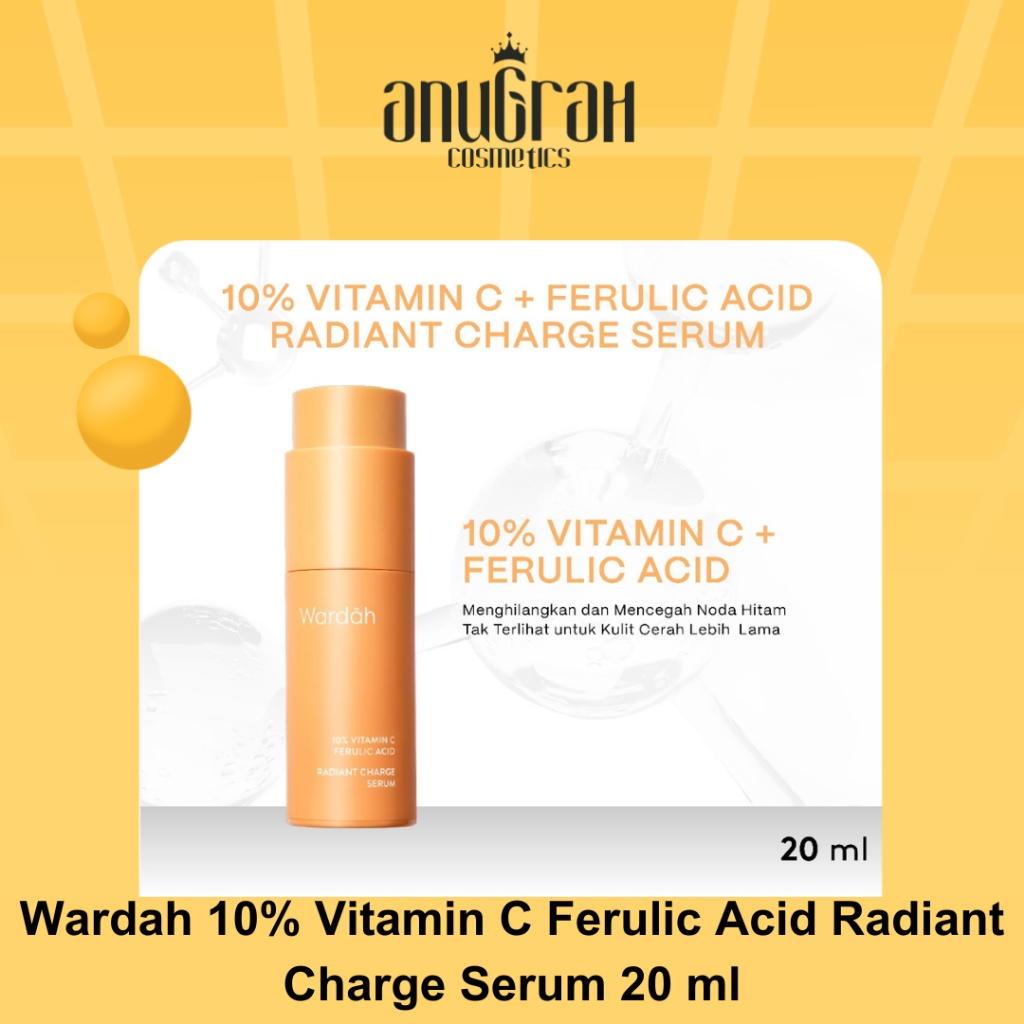 Jual Wardah 10% Vitamin C Ferulic Acid Radiant Charge Serum 20 ml ...