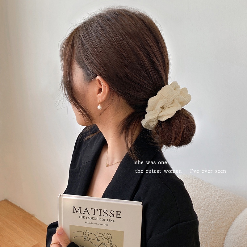 Jual Ikat Rambut Wanita Kain - Korean Hair Tie Satin Woman Hair Band ...