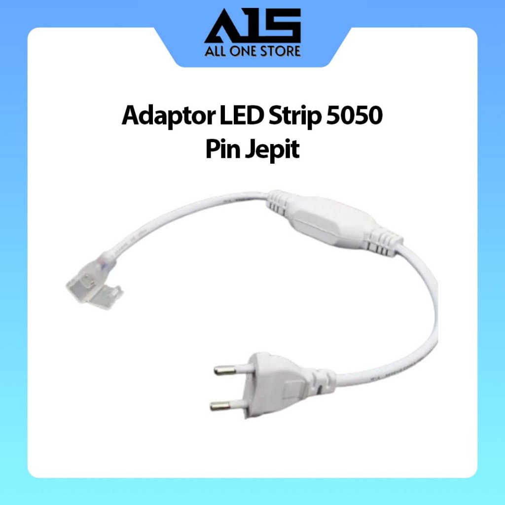 Jual Adaptor Led Strip SMD 5050 220 V Pin Jepit / Pin Tusuk | Shopee ...