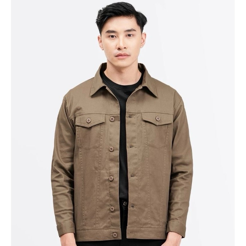 Jual Trucker Canvas Jacket // Jaket pria // Jaket Trucker // Kemeja ...