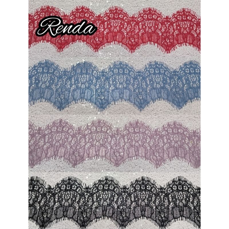 Jual RENDA - Renda Meteran, Renda Aksesoris Baju, Renda Bordir, Renda ...