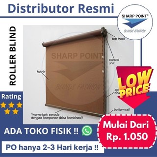 Jual Roller Blind Dimout / Blackout, Sharp point / Nove, Tirai Gulung ...