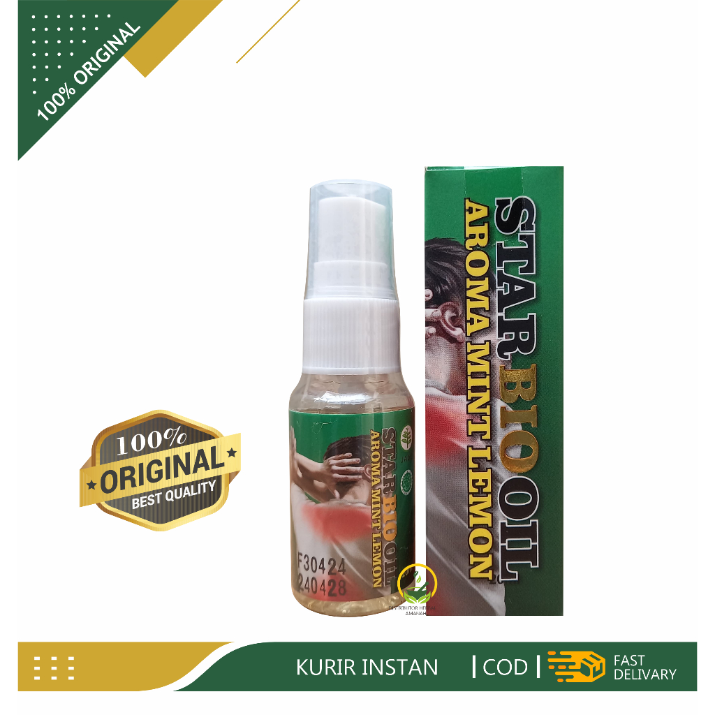 Jual Star Bio Oil Mint Lemon Cengkeh Obat Syaraf Sendi dan Tulang ...