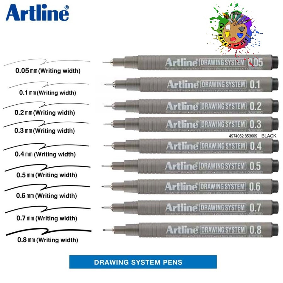 Jual APR - ARTLINE DRAWING SYSTEM / DRAWING PEN ARTLINE (1 PCS) Black ...