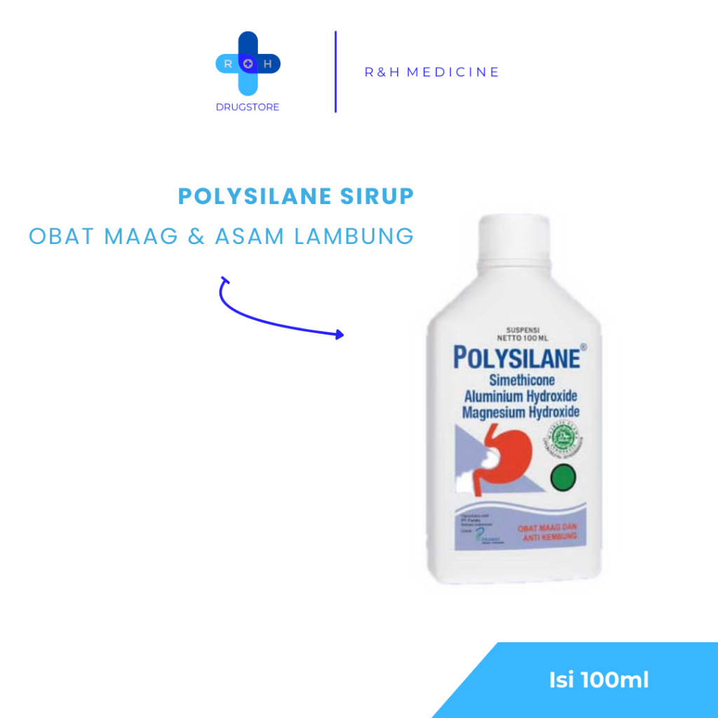 Jual POLYSILANE SUSPENSI 100 ML SIRUP - ASAM LAMBUNG/GASTRITIS/MUAL ...