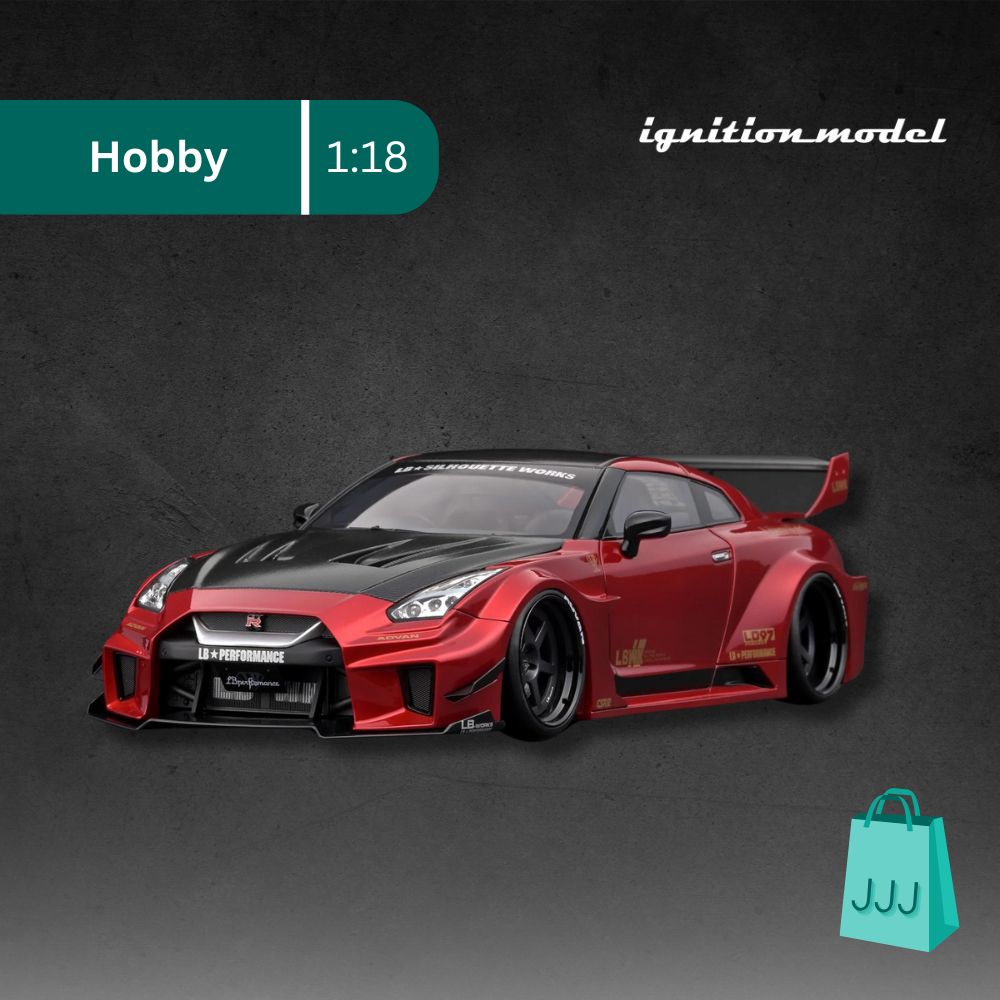 Jual Ignition Model / 1:18 Nissan LB-WORKS Silhouette GT-R R35 Red ...