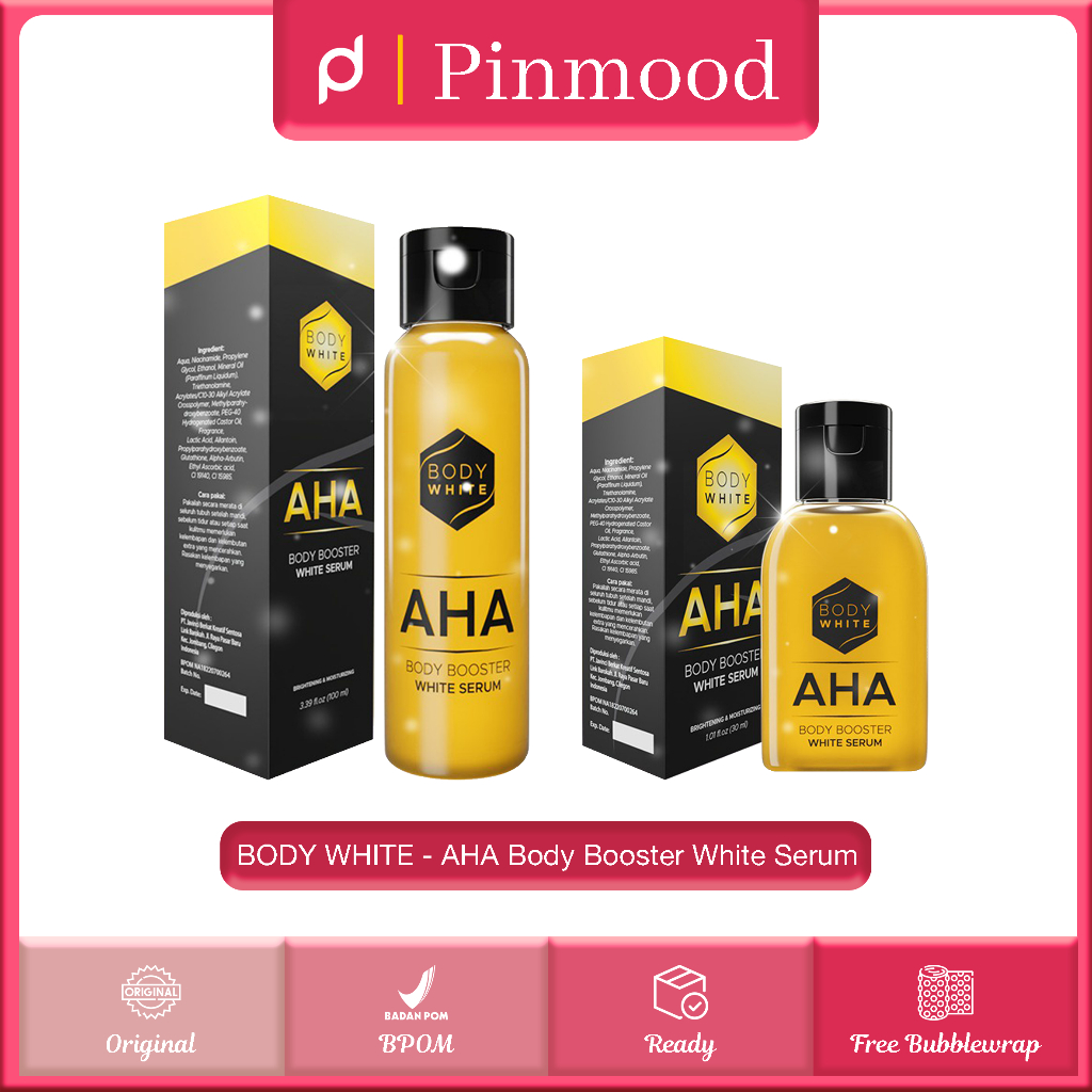 Jual BODY WHITE - AHA BODY BOOSTER WHITE SERUM ( 30 | 100 ml ) - Body ...
