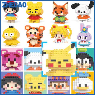 [No Box] Mainan Bricks Sanrio DIY karakter kartun Mini Puzzle Blok Bangunan Mainan Anak Perempuan