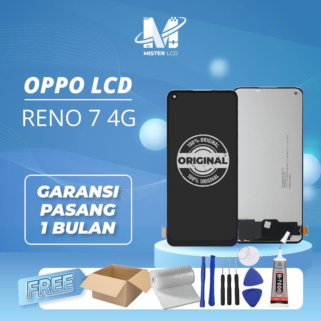 Jual LCD OPPO RENO 7 4G / A78 4G FULLSET ORIGINAL FREE LEM + OPENING ...