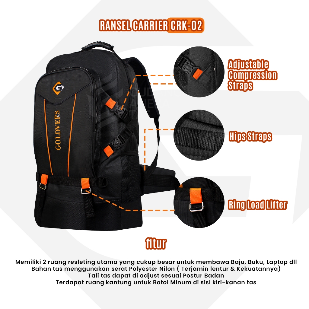 Jual Tas Ransel Pria BackPack Carrier SUPER JUMBO Ransel Piknik Tas ...