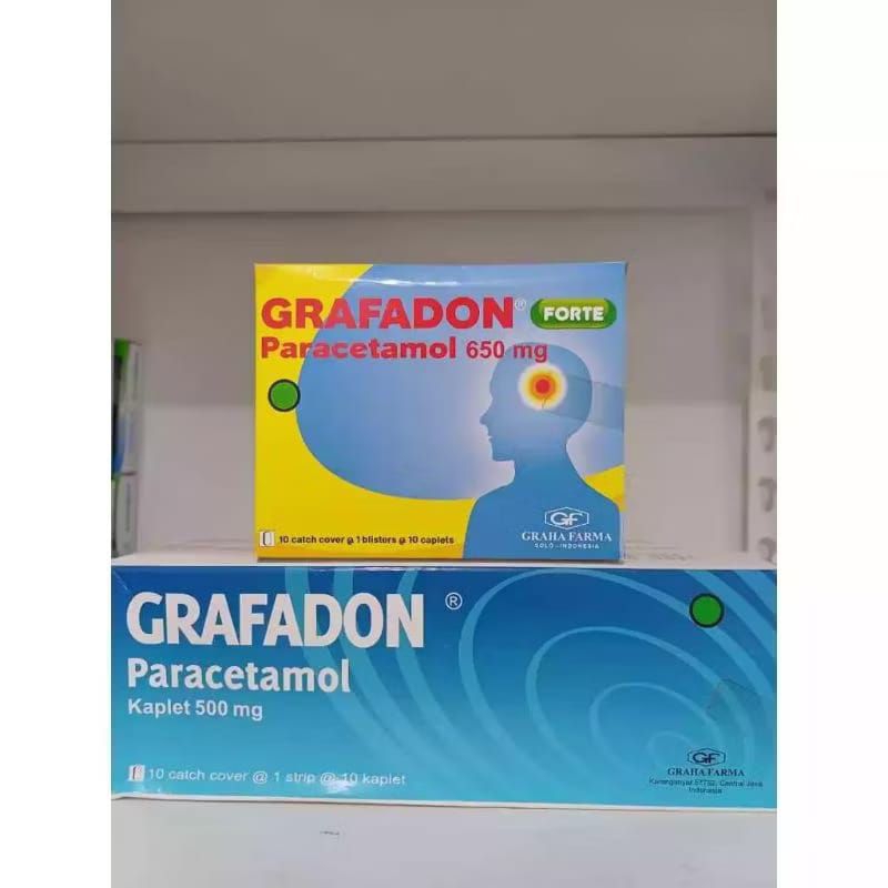 Jual Grafadon tablet 500mg (1 strip @10tablet) | Grafadon Forte tablet ...
