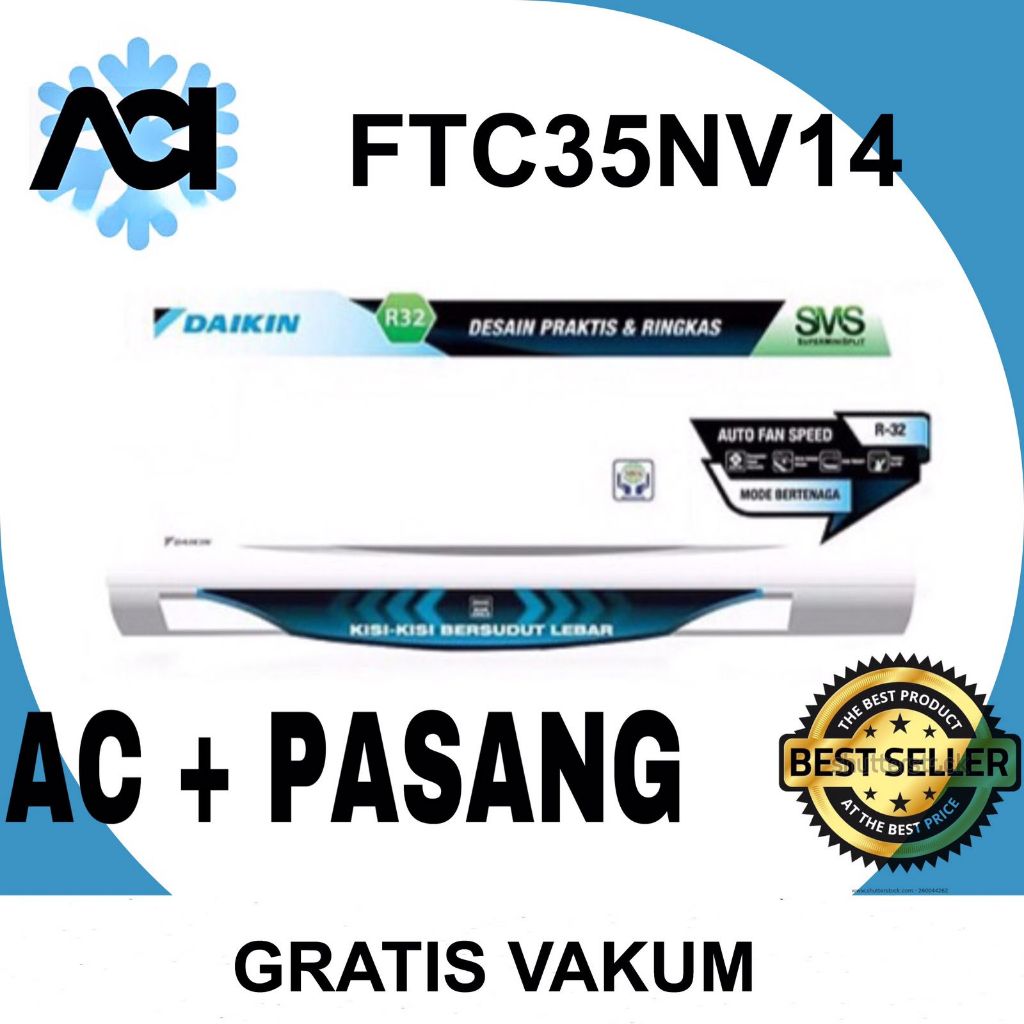 Jual Ac Daikin Ftc Nv Pk Standard Thailand Shopee Indonesia