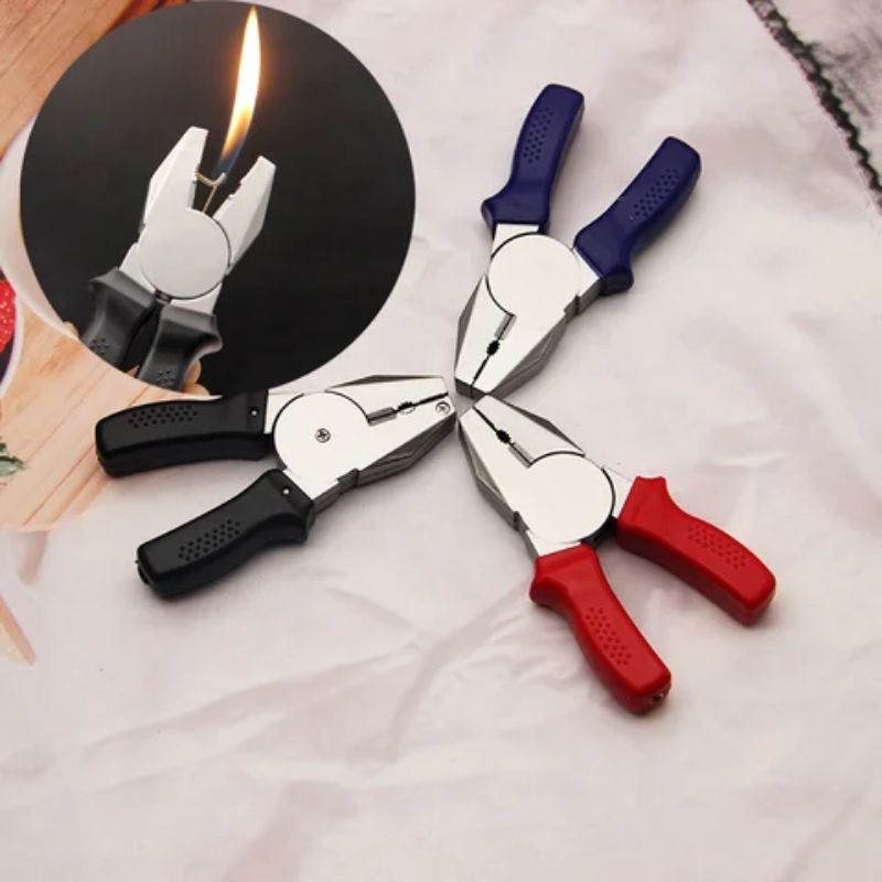 Jual Korek Api Gas Korek Api Tang Lighter Korek Model Tang Bisa di isi ...