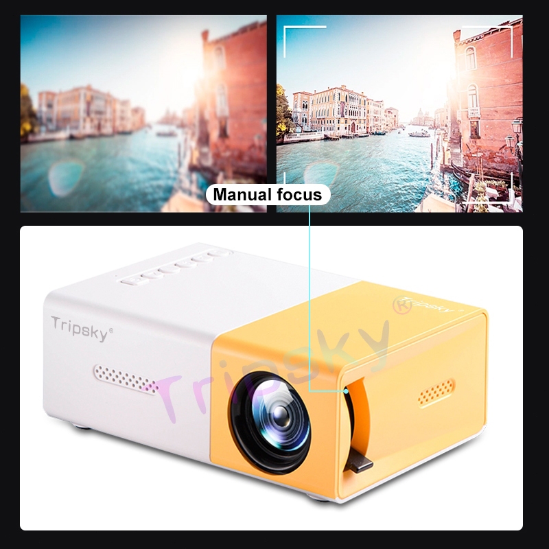 Jual Tripsky YG300 Mini Proyektor Dukungan Untuk Mirroring Ponsel Rumah ...