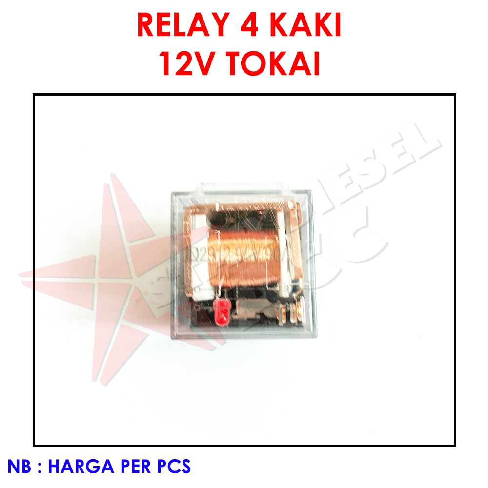 Jual RELAY 4 KAKI 12V 90A TOKAI RELAY TOKAI KAKI 4 4 PIN 12V 90 AMPERE ...