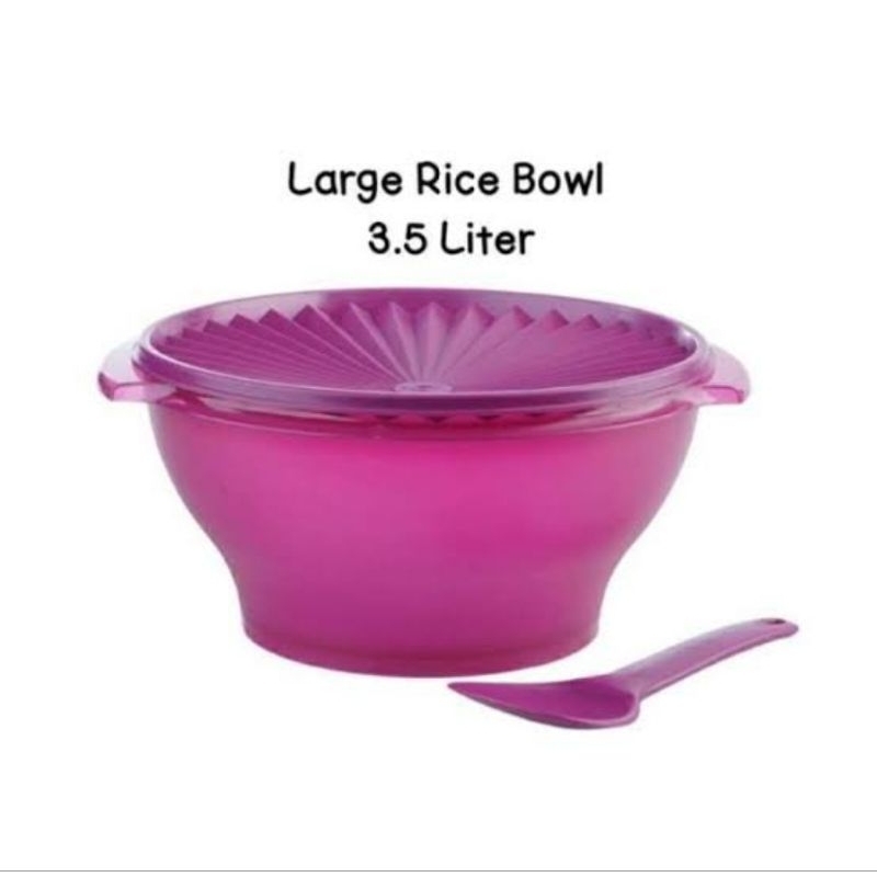 Jual rice bowl ungu tupperware | Shopee Indonesia