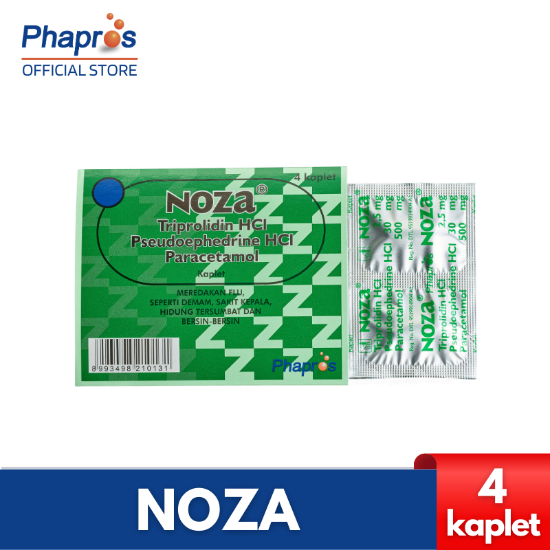 Jual Noza Strip 4 kaplet - Mengurangi Gejala Flu | Shopee Indonesia