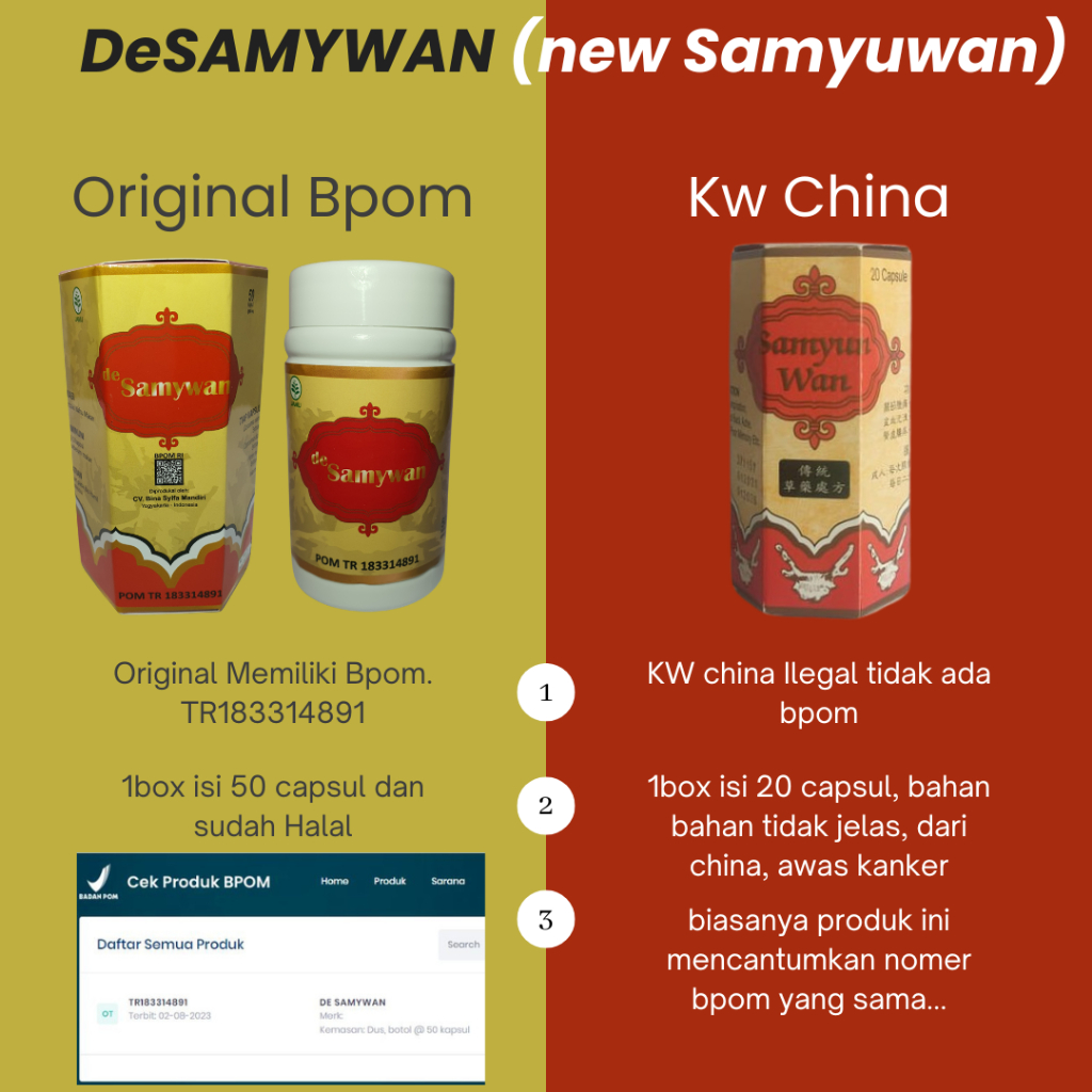 SamYunWan BPOM / De Samywan Bpom / SamYuWan Obat Penggemuk Badan Bpom AFF / desamywan