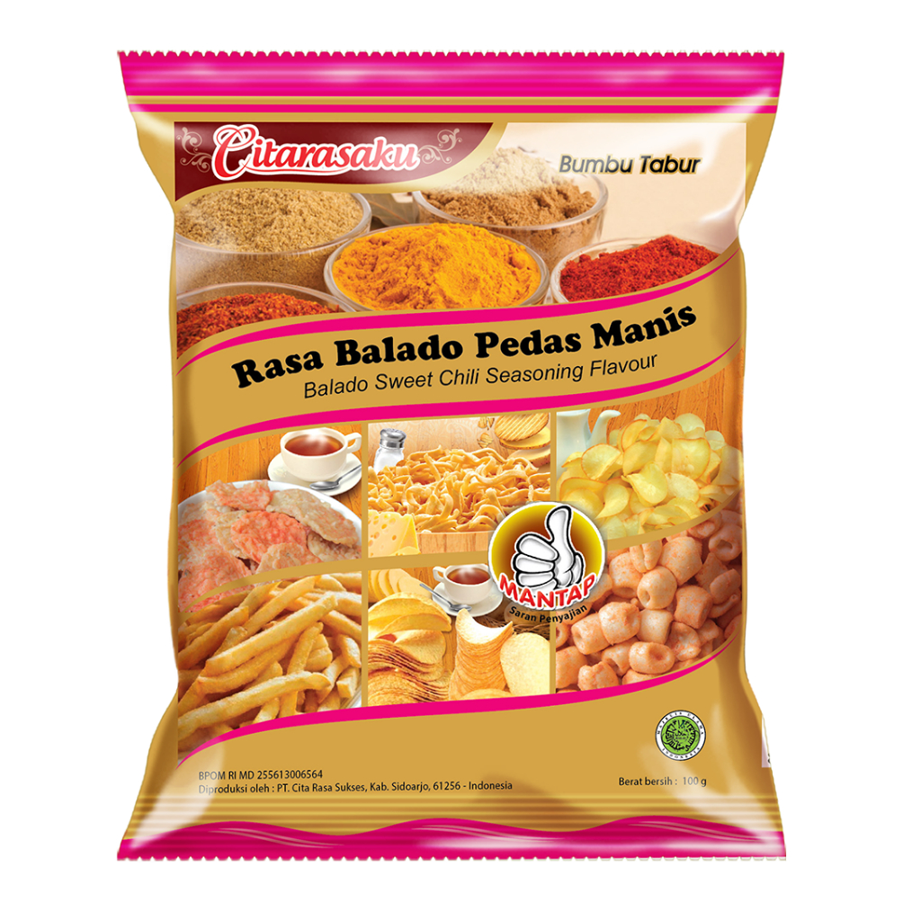 Jual Citarasaku Bumbu Tabur Rasa Balado Pedas Manis 100 gr | Shopee ...