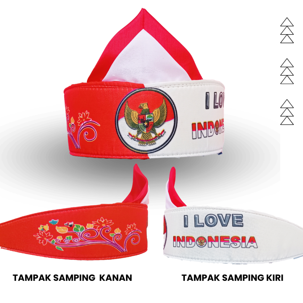 Ikat Kepala Merah Putih Topi Karnaval 17 Agustus Untuk Dewasa dan Anak -Bando Bandana Pria Wanita
