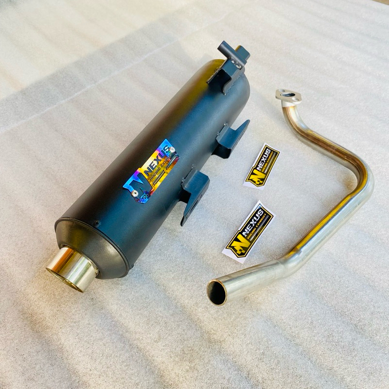 Jual KNALPOT STANDAR RACING TYPE BASIC EMBLEM BLUE GOLD VARIO BEAT ...